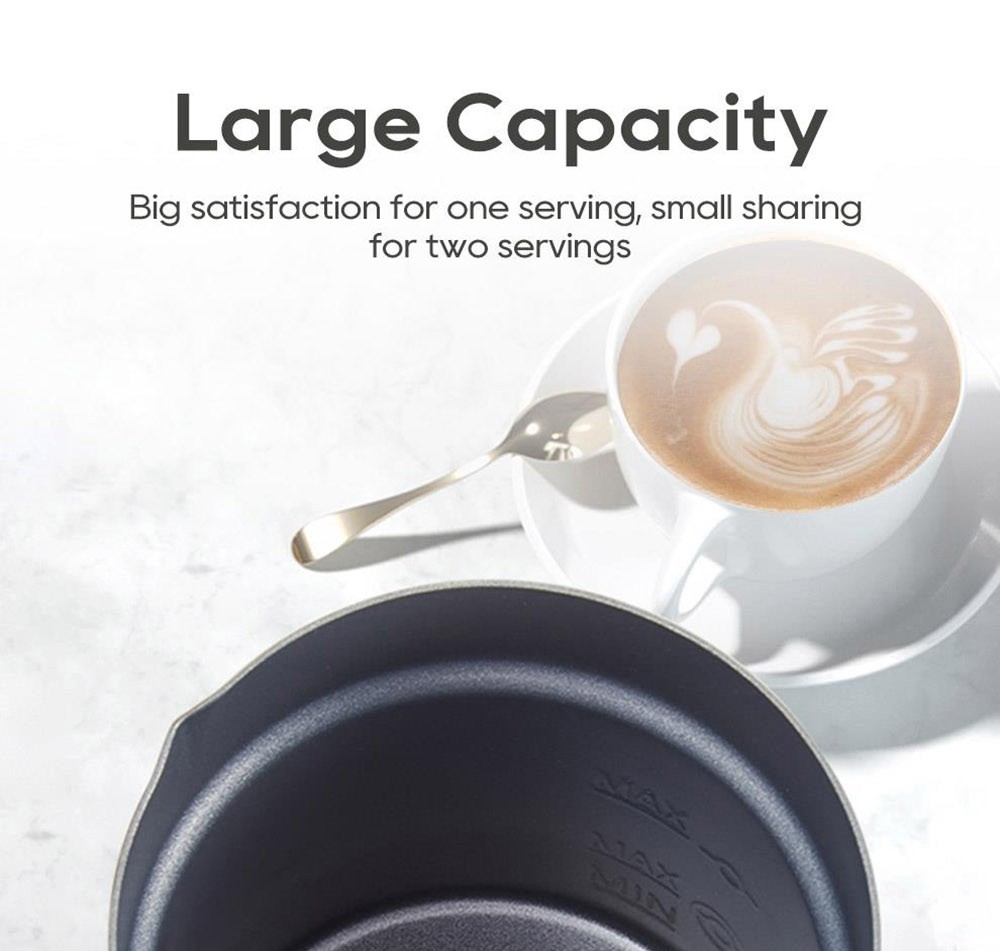 HiBREW M3A 4 in 1 Milk Frother Foamer Fully Automatic Milk Warmer Cold/Hot Frothing 130ml Frothing Capacity