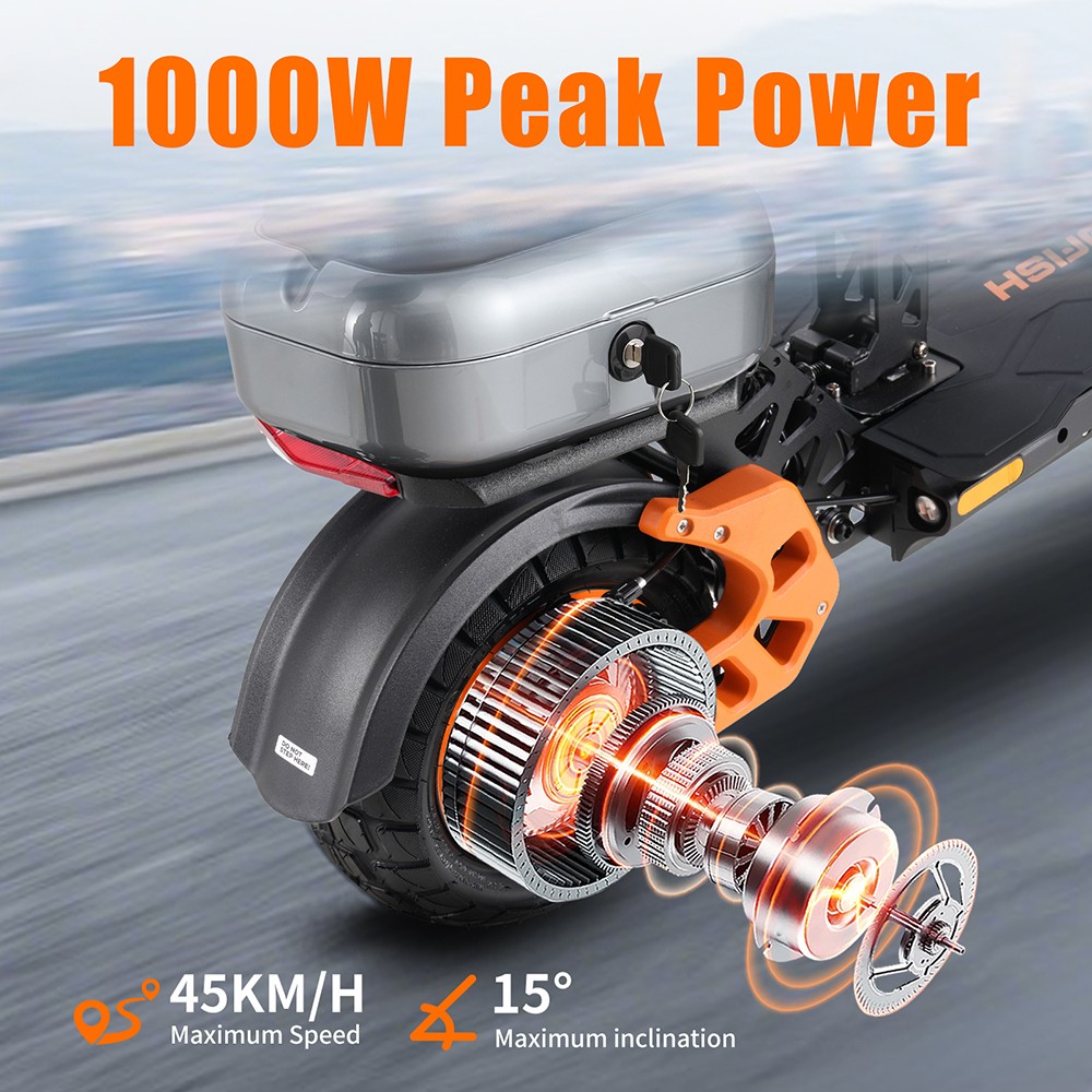 TWOFISH V5 MAX Electric Scooter with Seat  800W Motor  48V 18Ah Battery  Front 11 inch