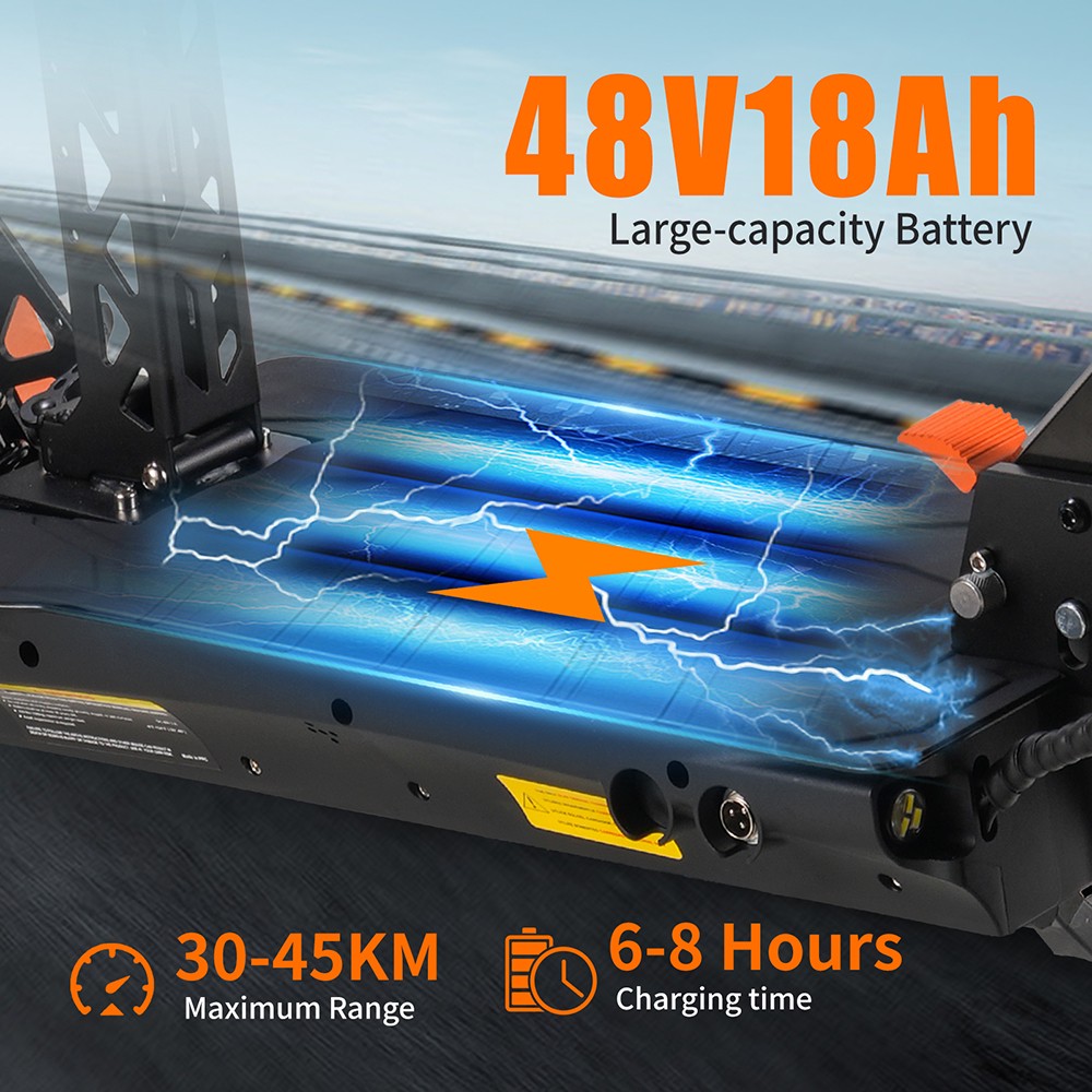 TWOFISH V5 MAX Electric Scooter with Seat  800W Motor  48V 18Ah Battery  Front 11 inch