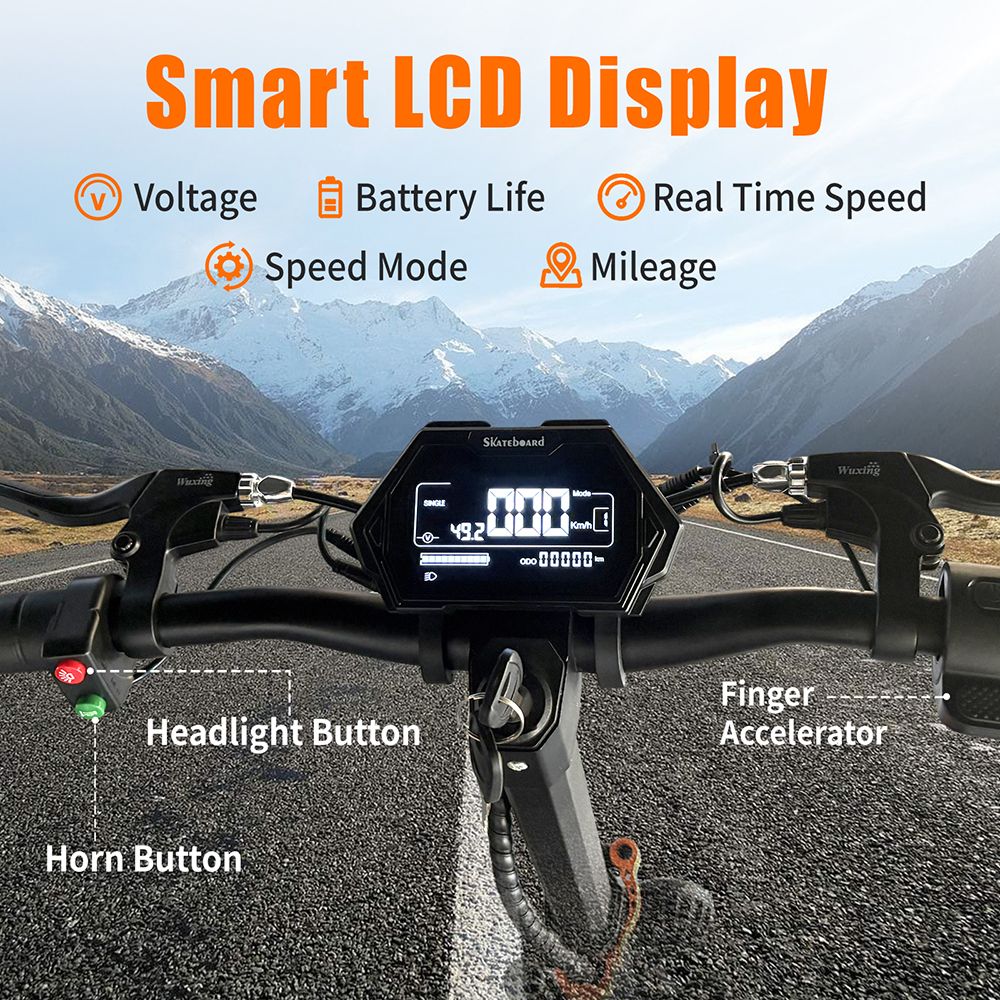TWOFISH V5 MAX Electric Scooter with Seat  800W Motor  48V 18Ah Battery  Front 11 inch
