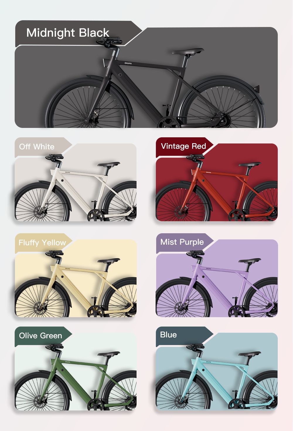 PIXAR S900 Electric Bike 250W Motor 36V 10Ah Battery 700*45C Tires 25km/h Max Speed 100km Range Hydraulic Disc Brake - Bl