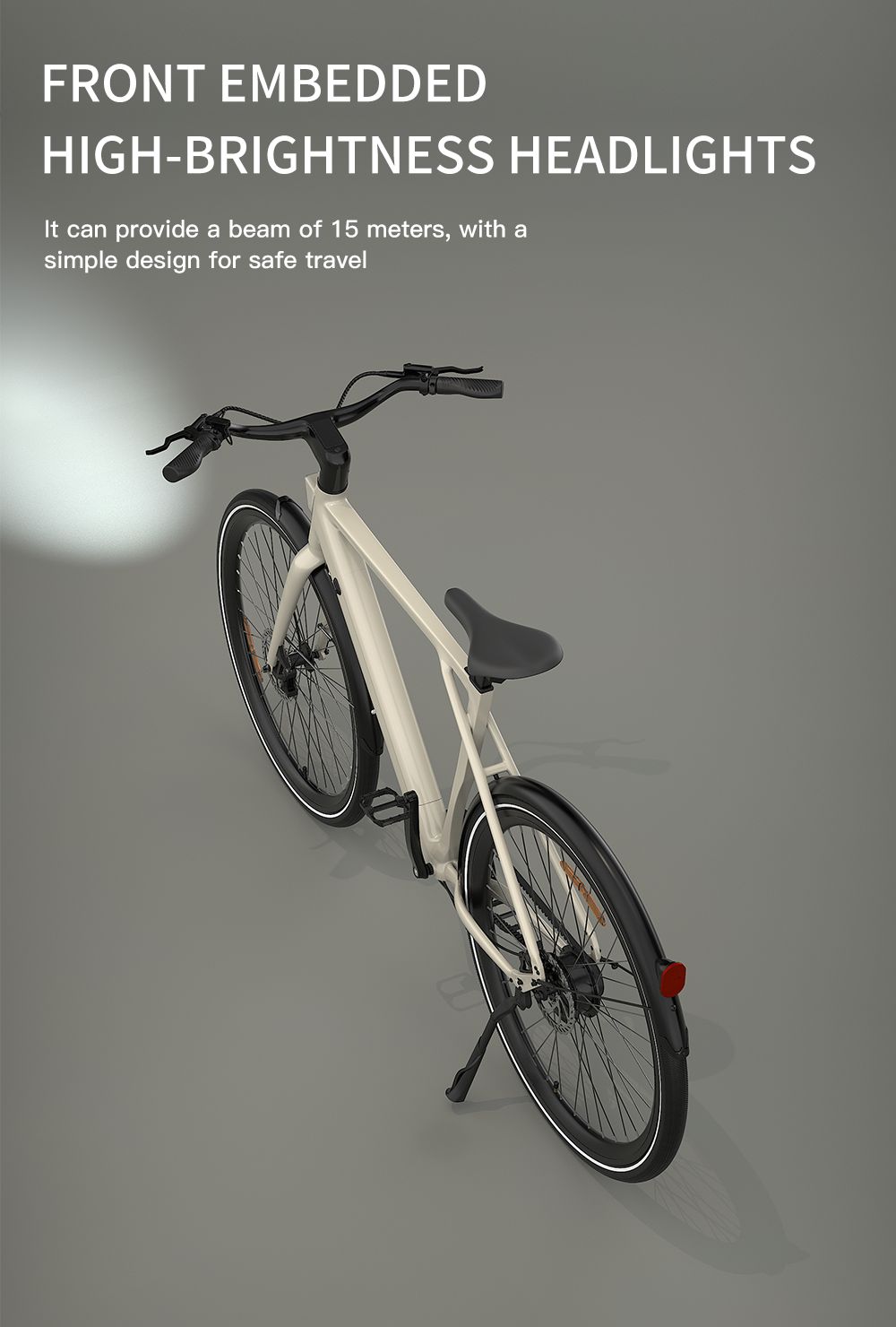 PIXAR S900 Electric Bike 250W Motor 36V 10Ah Battery 700*45C Tires 25km/h Max Speed 100km Range Hydraulic Disc Brake - Wh