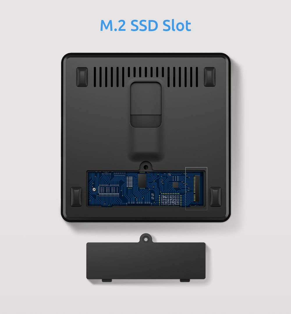 ERVPES B20E Mini PC Intel J3710 4 Cores Max 2 64GHz 8GB RAM 128GB SSD Dual Screen Display WiFi 5 Bluetooth 5 0 2*USB3 0 2