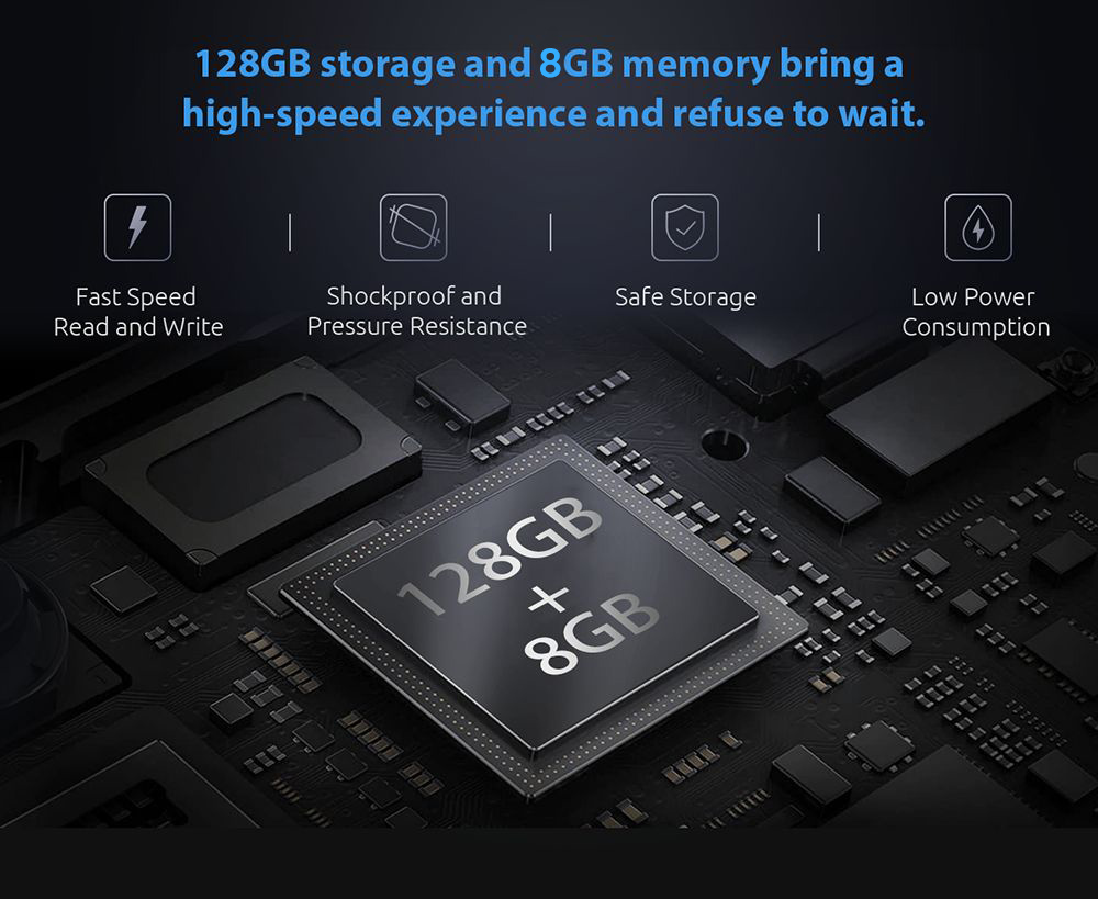 ERVPES B20E Mini PC Intel J3710 4 Cores Max 2 64GHz 8GB RAM 128GB SSD Dual Screen Display WiFi 5 Bluetooth 5 0 2*USB3 0 2