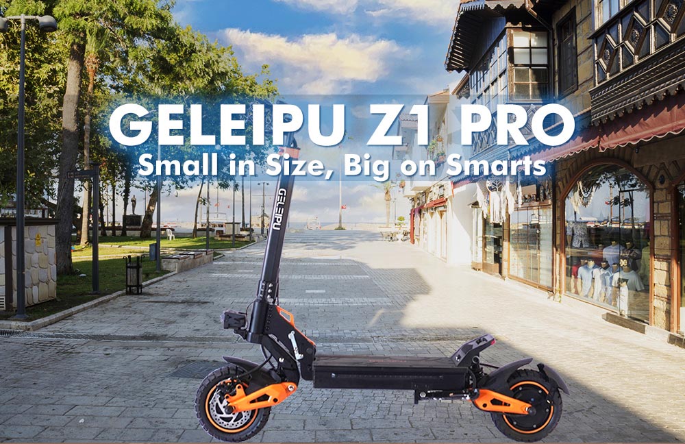 GELEIPU Z1 Pro Electric Scooter  1200W*2 Motor  52V 20Ah Battery  10 inch Tires  65km/h Max Speed  70km Range  Dual Mechanical