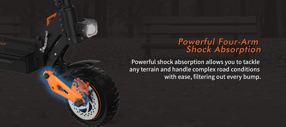 GELEIPU Z1 Pro Electric Scooter  1200W*2 Motor  52V 20Ah Battery  10 inch Tires  65km/h Max Speed  70km Range  Dual Mechanical