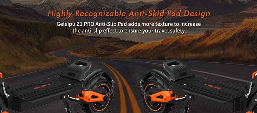 GELEIPU Z1 Pro Electric Scooter  1200W*2 Motor  52V 20Ah Battery  10 inch Tires  65km/h Max Speed  70km Range  Dual Mechanical