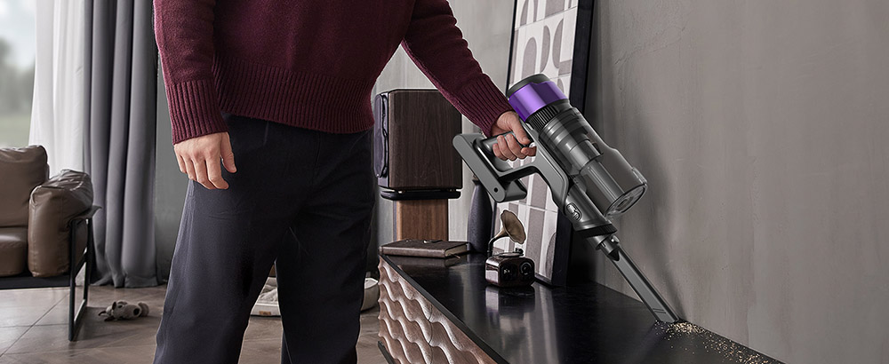 Ultenic U20 Cordless Stick Vacuum  55 000Pa Suction  1 5L Dustbin  60-Min Runtime  65cm Bendable Wand  7-Stage Filtration  Dyna