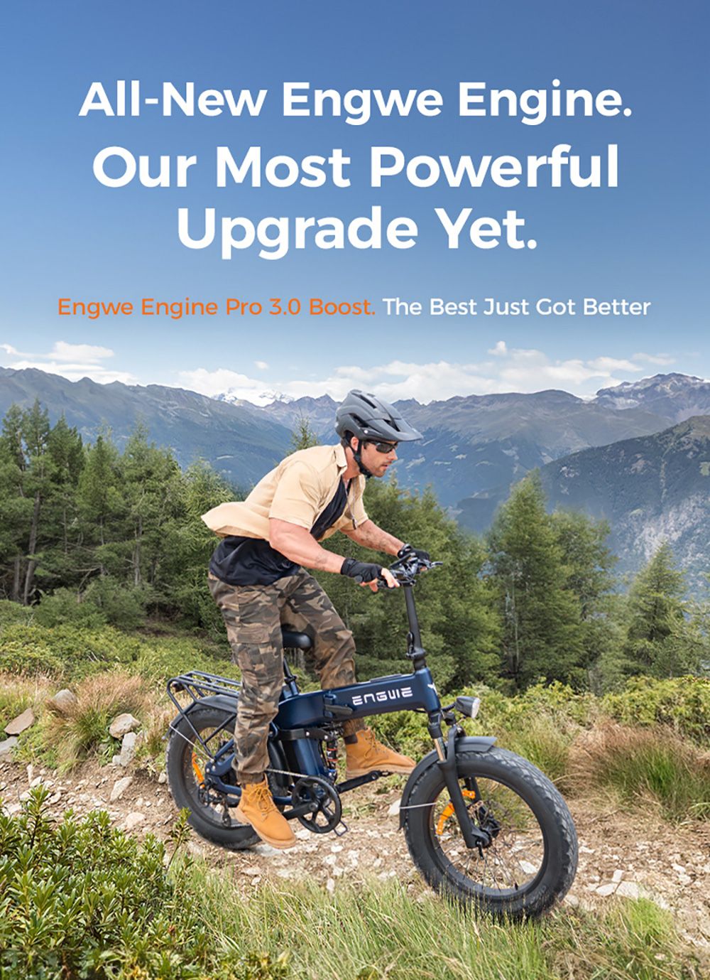 ENGWE Pro 3 0 Boost Electric Bike 250W Motor 48V 15Ah Battery 20*4 0 inch Tires 130km Range Hydraulic Brake Full Suspensi