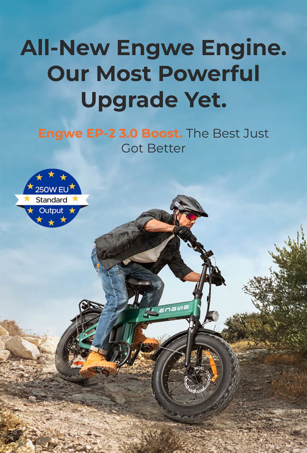 ENGWE EP-2 3 0 Boost Electric Bike 250W Motor 48V 13 5Ah Battery 20*4 inch Tires 120km Max Range Hydraulic Brakes Shimano