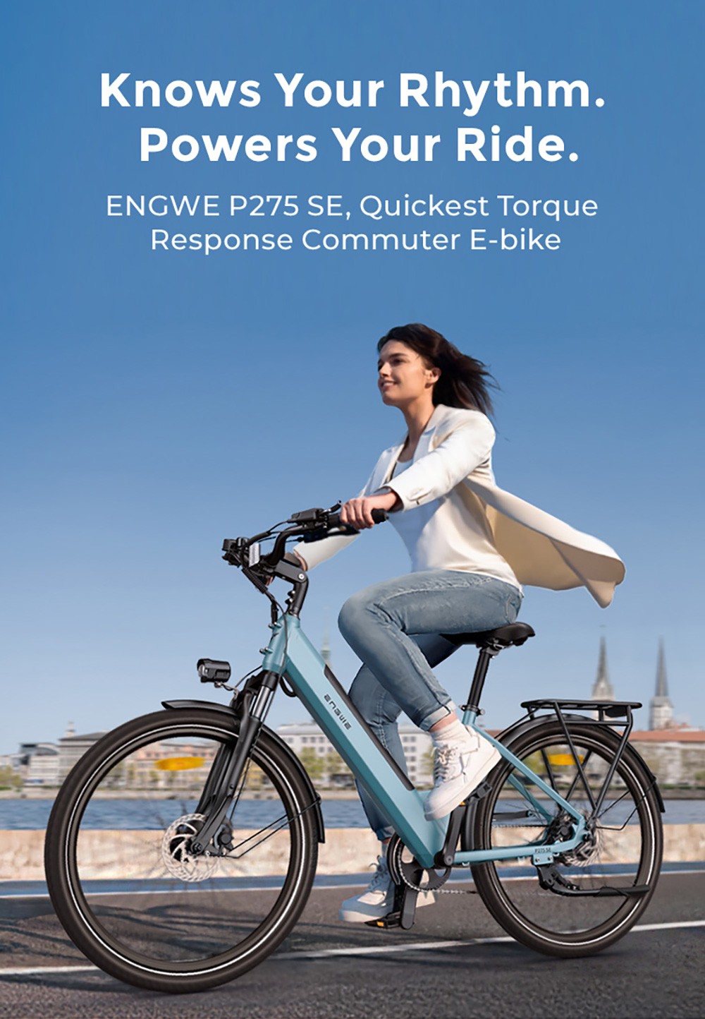 ENGWE P275 SE Electric Bike 250W Motor 36V 13Ah Battery 27 5 inch Tires 25km/h Max Speed 100km Range Hydraulic Disc Brake