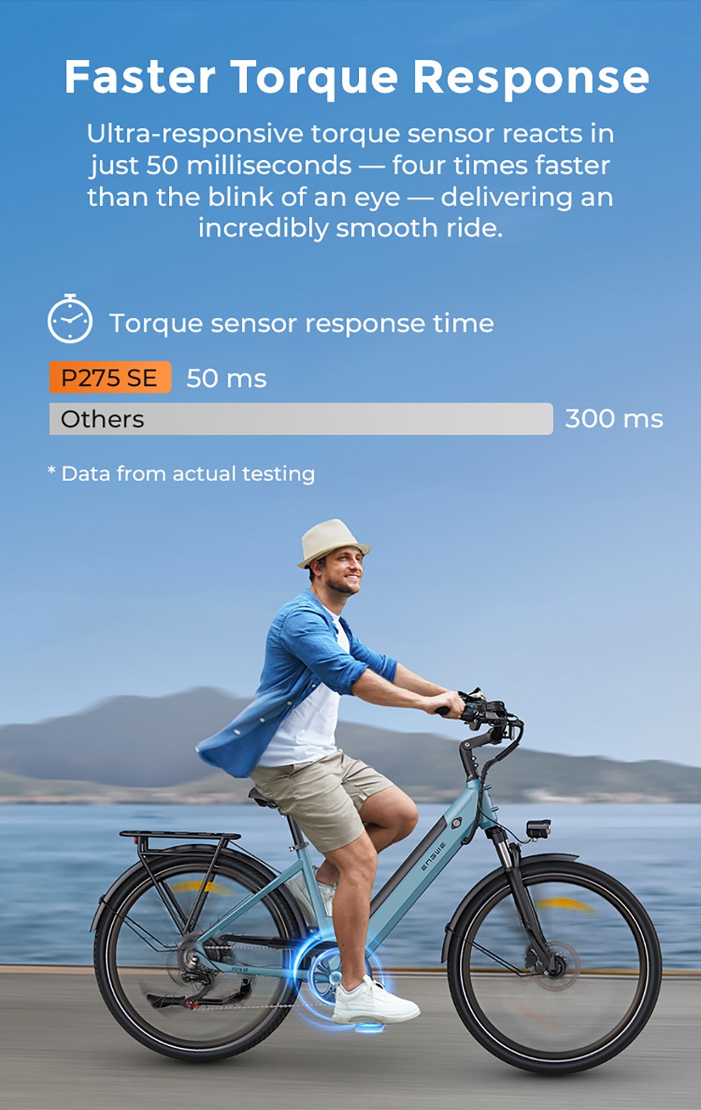 ENGWE P275 SE Electric Bike 250W Motor 36V 13Ah Battery 27 5 inch Tires 25km/h Max Speed 100km Range Hydraulic Disc Brake