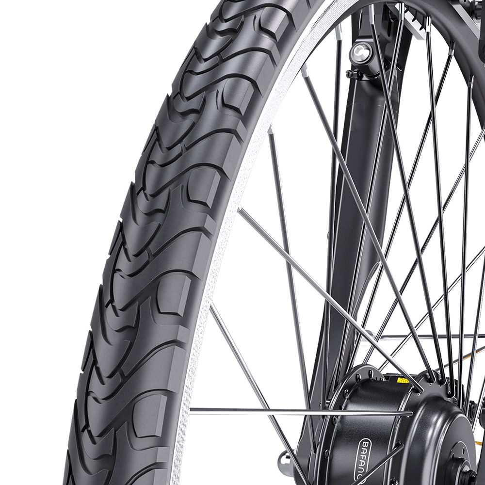 CITY 1 3-20 Electric Bike 250W Motor 37V 14Ah Battery 700*40C Tires 25km/h Max Speed 45km Range Front