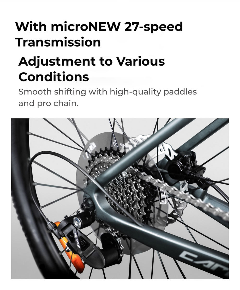 GELEIPU C30R-15 Carbon Fiber Bike 27 5 inch Tires Front