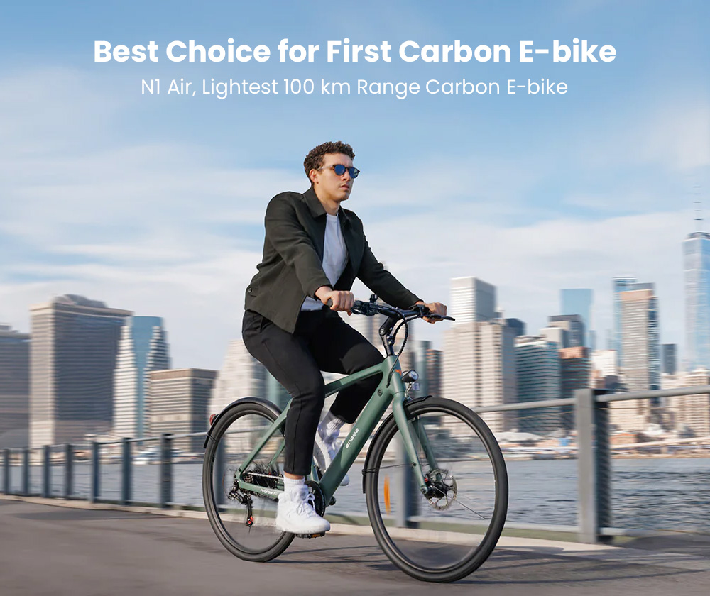 ENGWE MapFour N1 Air Electric Bike 250W Motor 36V 10Ah Battery 700*38C Spoke Tires 25km/h Max Speed 100km Range Front