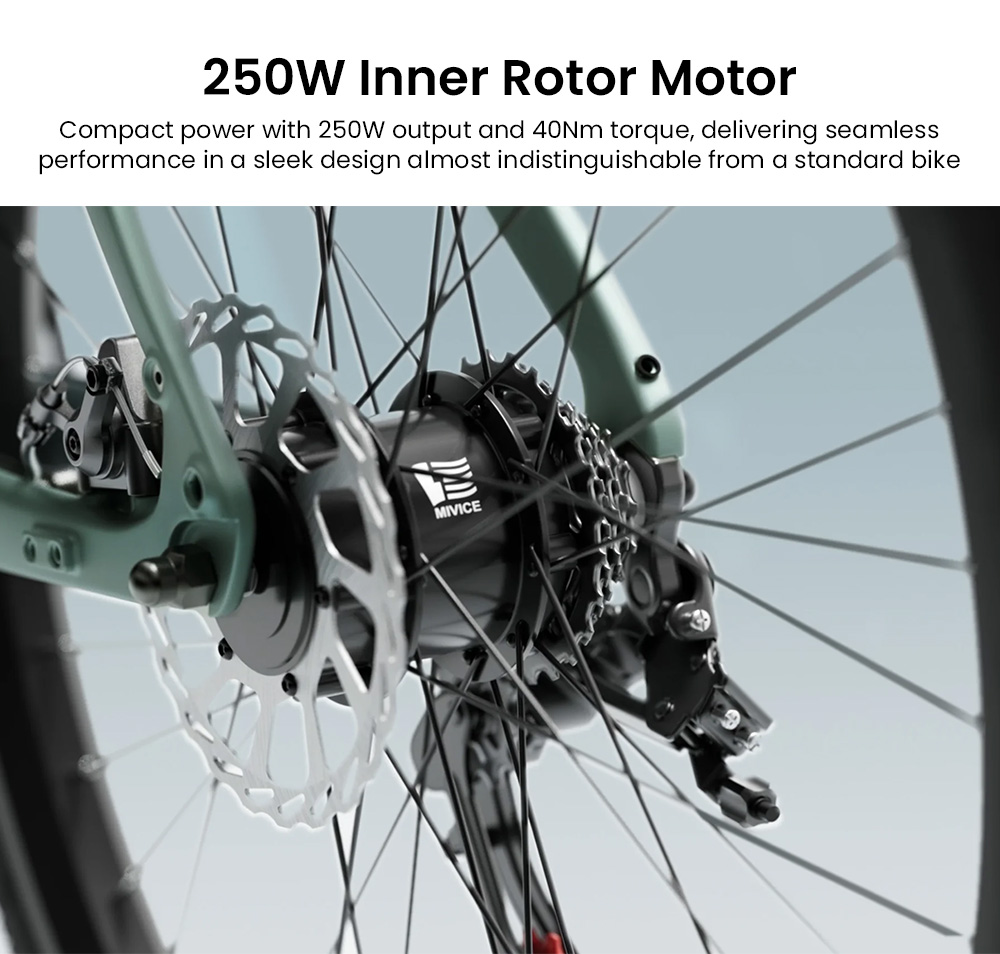 ENGWE MapFour N1 Air Electric Bike 250W Motor 36V 10Ah Battery 700*38C Spoke Tires 25km/h Max Speed 100km Range Front
