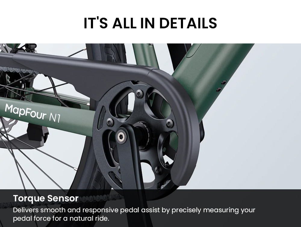 ENGWE MapFour N1 Air ST Electric Bike 250W Motor 36V 10Ah Battery 700*38C Spoke Tires 25km/h Max Speed 100km Range Front