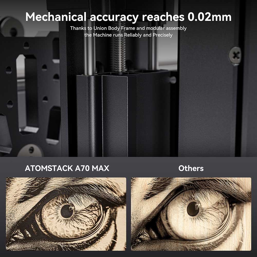 ATOMSTACK A70 Max Laser Engraving Machine black