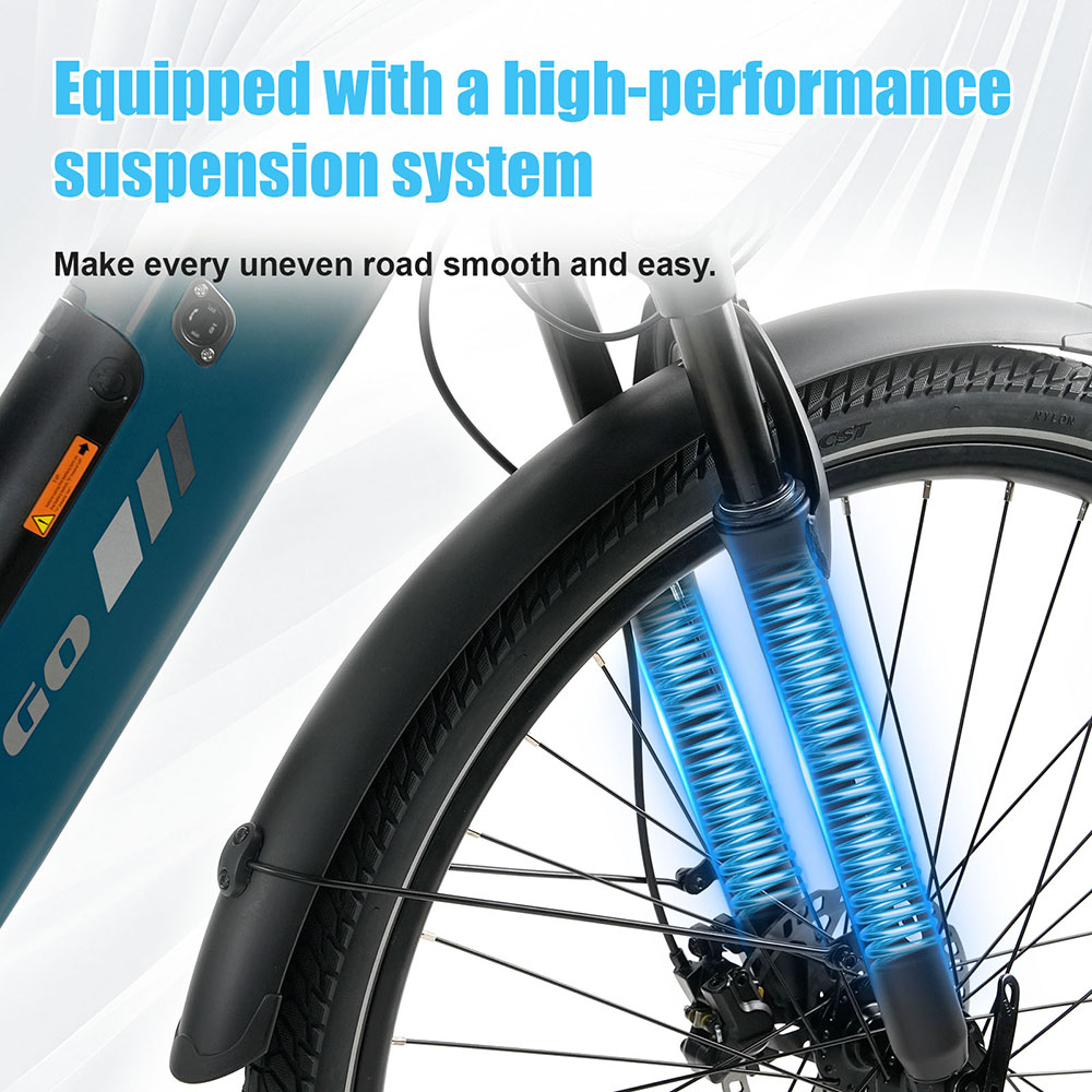 TTGO C3 Pro Electric Bike 250W Motor 36V 20Ah Battery 28 inch Tires 25km/h Max Speed 120km Max Range Hydraulic Disc Brake