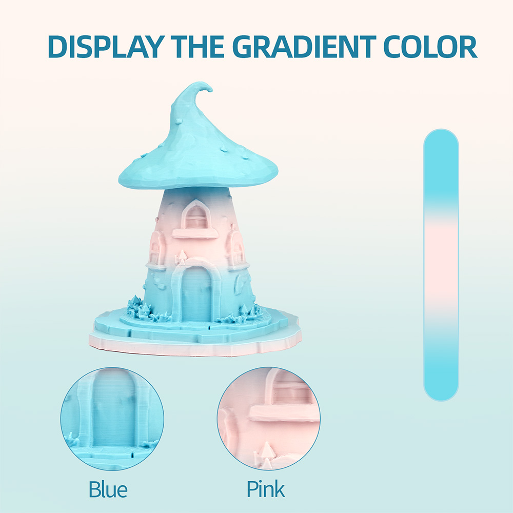ERYONE High Speed Matte Gradient PLA Filament 1kg - Blue