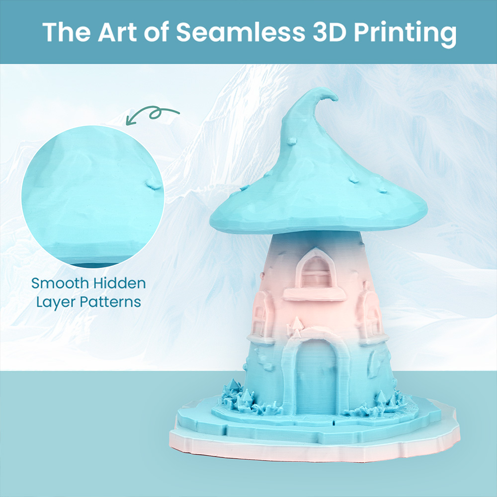 ERYONE High Speed Matte Gradient PLA Filament 1kg - Blue