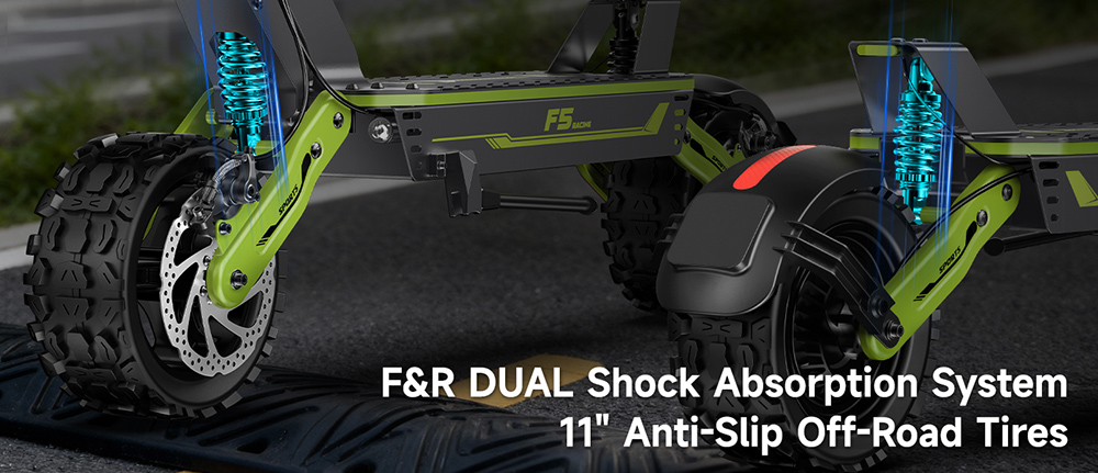 GOKEEP F5 Electric Scooter 1000W Motor 52V 20Ah Battery 11 inch Tires 55km/h Max Speed 80km Max Range Front