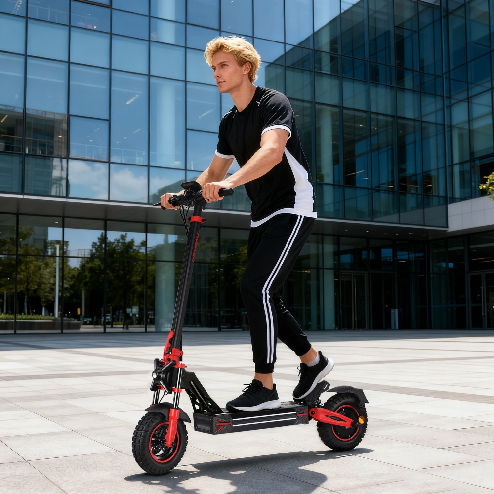 TWOFISH V4 MAX Electric Scooter 800W Motor 52V 23Ah Battery 10 inch Tires 57km/h Max Speed 60km Range Dual Disc Brake Fr