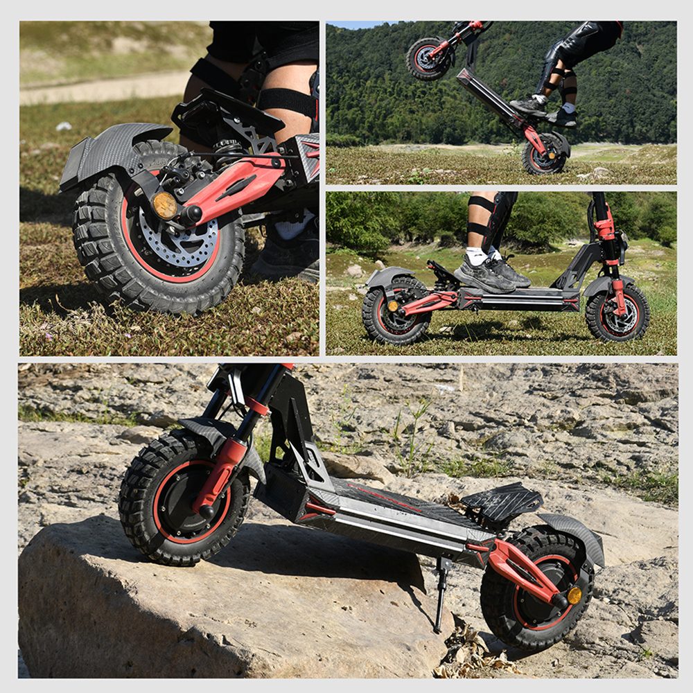 TWOFISH TW4 PRO Electric Scooter 1000W*2 Motor 60V 23Ah Battery 11 inch Tires 72km/h Max Speed 60km Max Range Dual Disc B