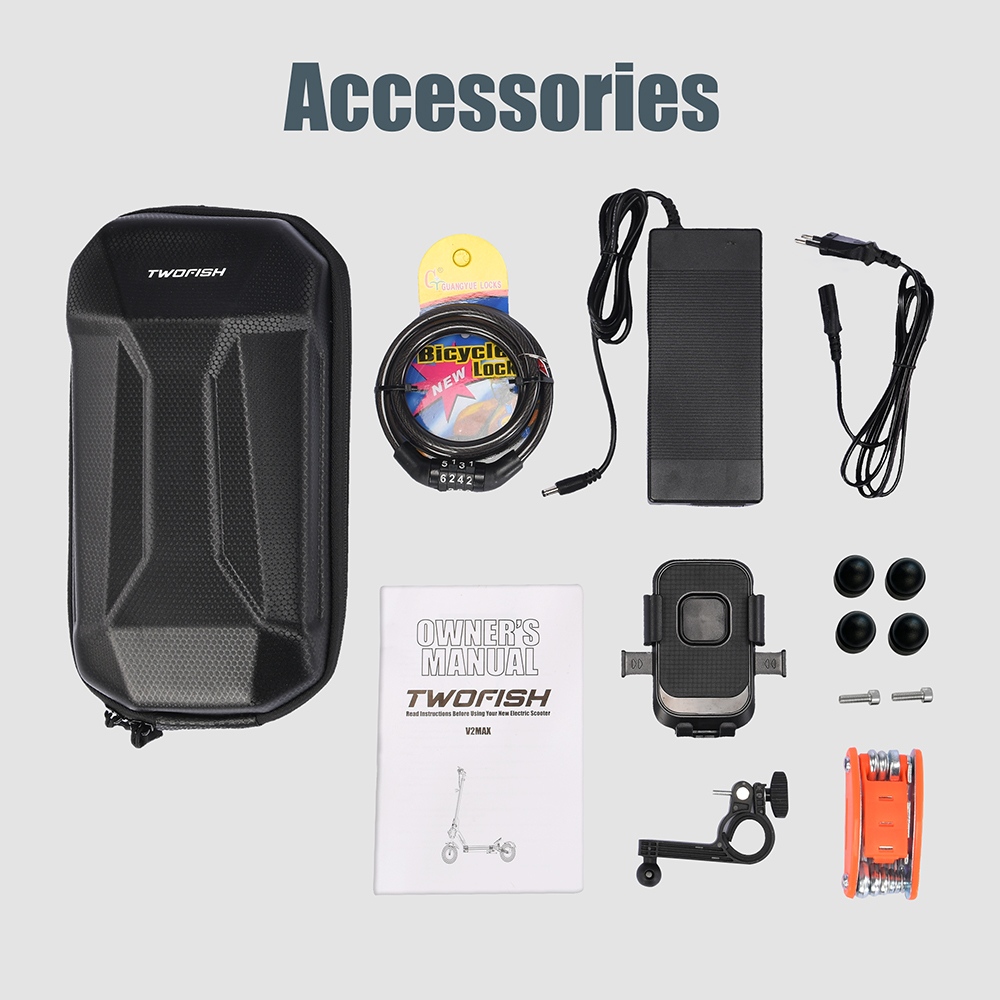 TWOFISH TW4 PRO Electric Scooter 1000W*2 Motor 60V 23Ah Battery 11 inch Tires 72km/h Max Speed 60km Max Range Dual Disc B