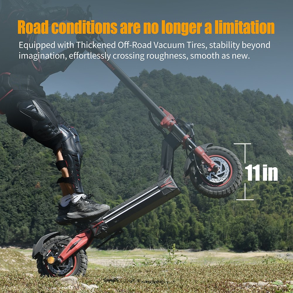 TWOFISH TW4 PRO Electric Scooter 1000W*2 Motor 60V 23Ah Battery 11 inch Tires 72km/h Max Speed 60km Max Range Dual Disc B