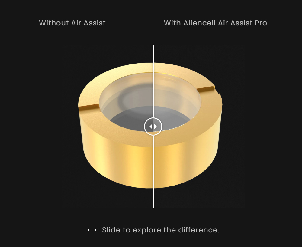Aliencell Air Assist Pro High-Pressure 14 5 psi 40 L/min Airflow Quiet 55 dB Durable Metal Piston 3 Adjustable Gears
