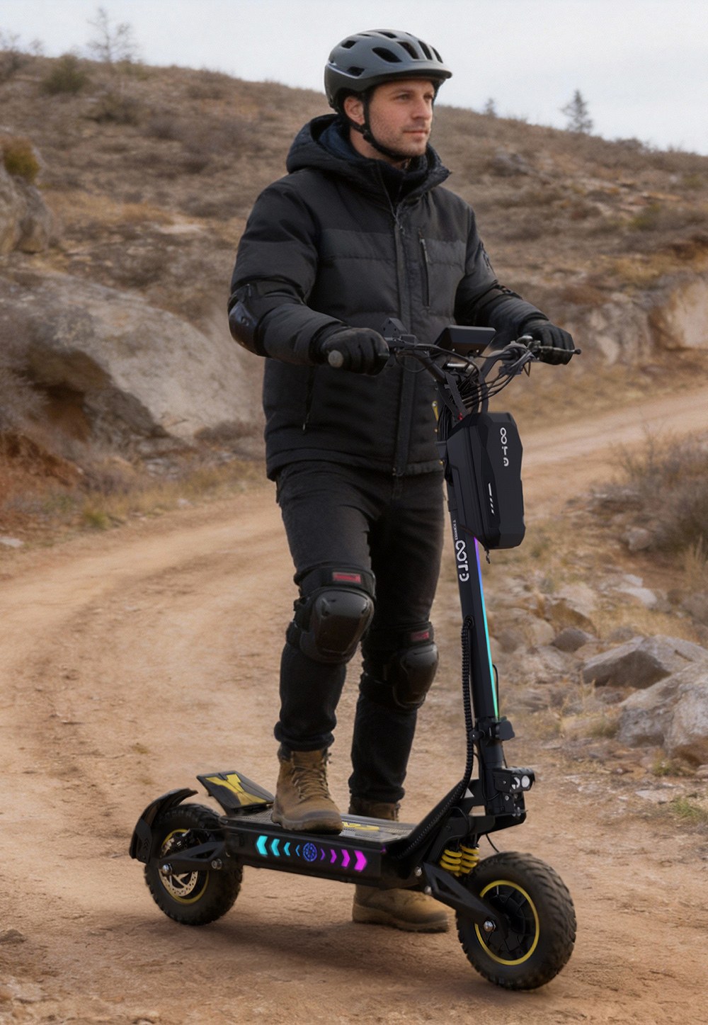 OOTD T10 Pro Electric Scooter  2*1300W Motor  52V 23 4Ah Battery  11 inch Tires  65km/h Max Speed  70km Range  Hydraulic Disc B