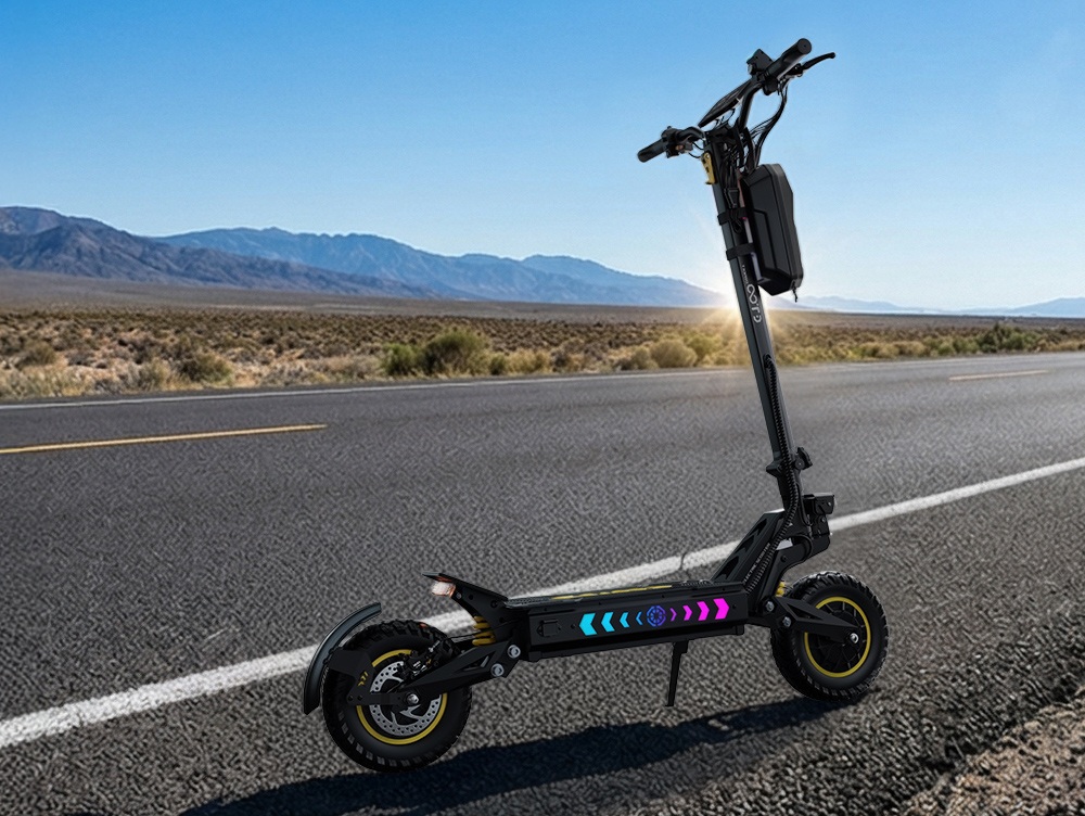 OOTD T10 Pro Electric Scooter  2*1300W Motor  52V 23 4Ah Battery  11 inch Tires  65km/h Max Speed  70km Range  Hydraulic Disc B