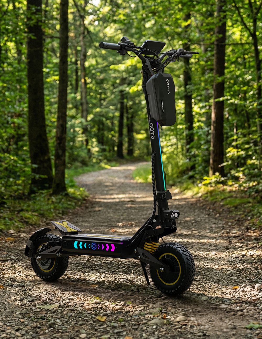 OOTD T10 Pro Electric Scooter  2*1300W Motor  52V 23 4Ah Battery  11 inch Tires  65km/h Max Speed  70km Range  Hydraulic Disc B