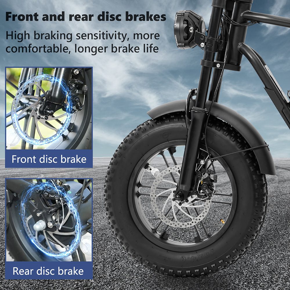 Hidoes B6mini Electric Bike  500W Motor  48V 10 4Ah Battery  16 inch Tires  35km/h Max Speed  28km Range  Front