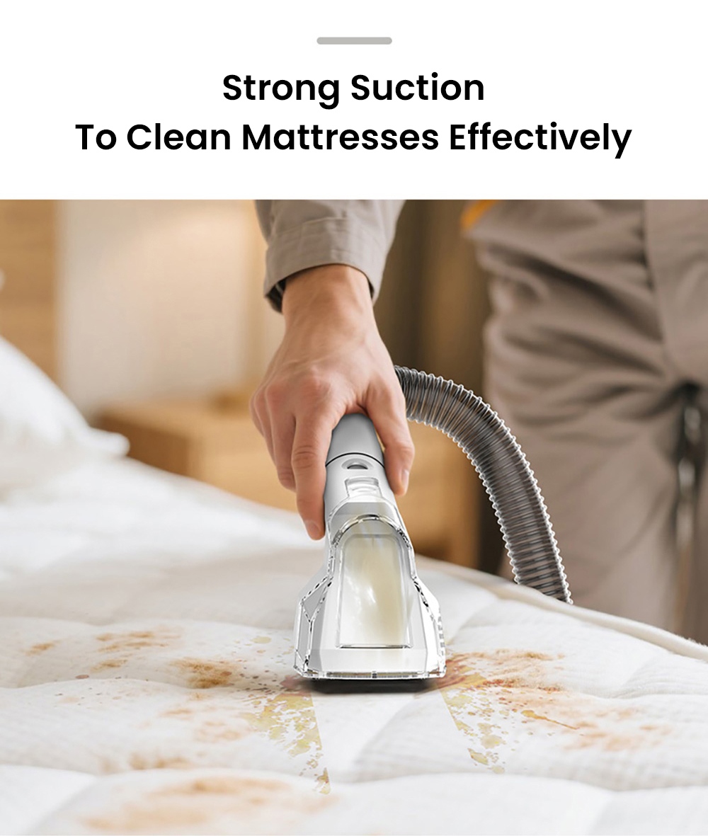 MAMNV C3 Portable Fabric Cleaner  13 000Pa Suction  500W Brush Motor  1 5m Flexible Hose  1000ml Clean