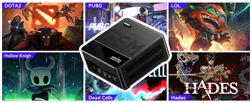 AOOSTAR GEM12  Mini PC Barebone  No RAM No SSD   AMD Ryzen 7 Pro 8845HS 8 Core Max 5 1GHz  HDMI2 1   DP1 4  USB4   Type-C 4K Fo