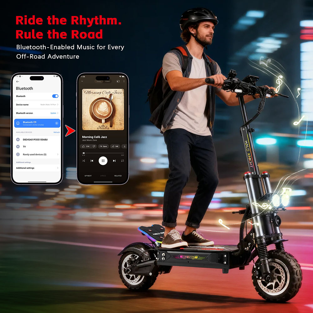 Halo Knight T107 Pro Electric Scooter  2025 Version   3000W*2 Motor  60V 38 4Ah Battery  11 inch Tires  95km/h Max Speed  80km