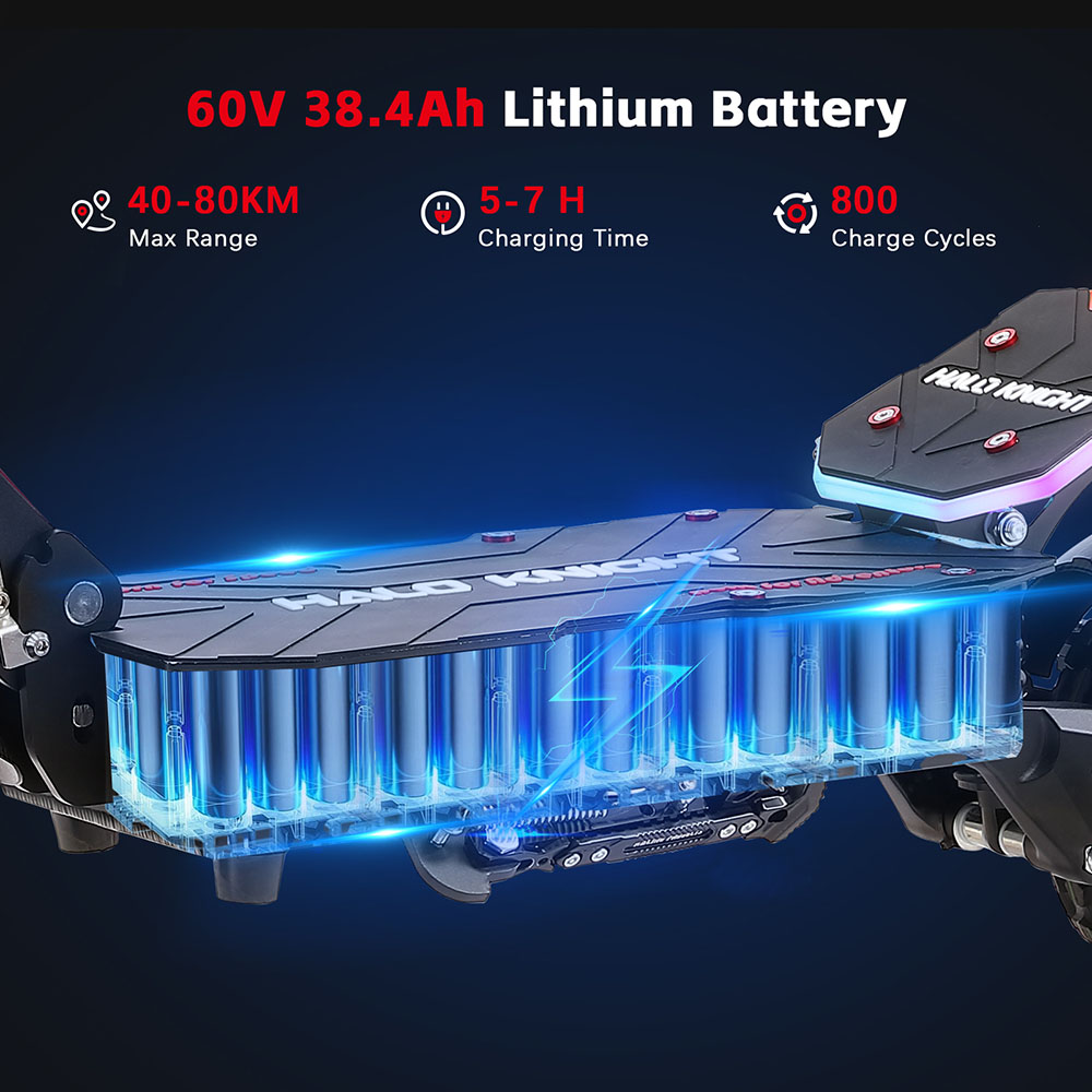 Halo Knight T107 Pro Electric Scooter  2025 Version   3000W*2 Motor  60V 38 4Ah Battery  11 inch Tires  95km/h Max Speed  80km