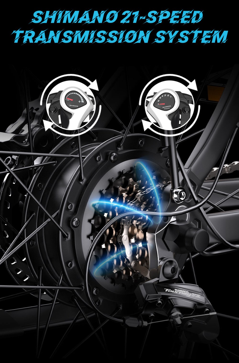 DUOTTS C29-K Electric Bike 750W Motor 48V 15Ah 22 5Ah Battery 29 inch Tires 50km/h Max Speed 170km Max Range Hydraulic Di