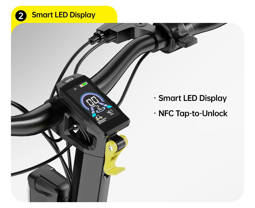 OOTD SR1 Foldable Electric Scooter 1400W Powerful Motor 48V 20Ah Battery 50km/h Max Speed Up to 70km Range 10