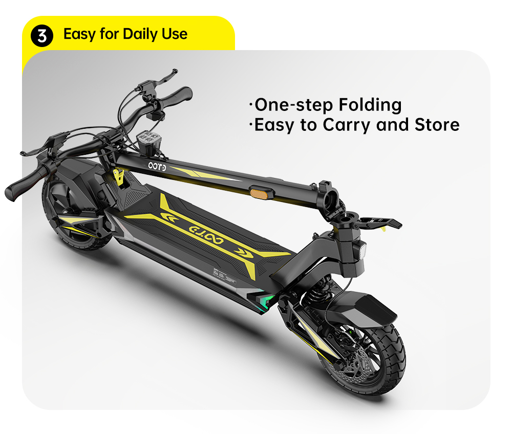 OOTD SR1 Foldable Electric Scooter 1400W Powerful Motor 48V 20Ah Battery 50km/h Max Speed Up to 70km Range 10