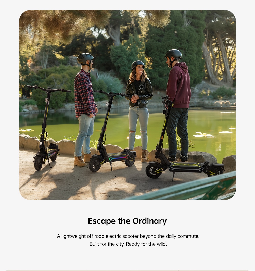 OOTD SR1 Foldable Electric Scooter 1400W Powerful Motor 48V 20Ah Battery 50km/h Max Speed Up to 70km Range 10