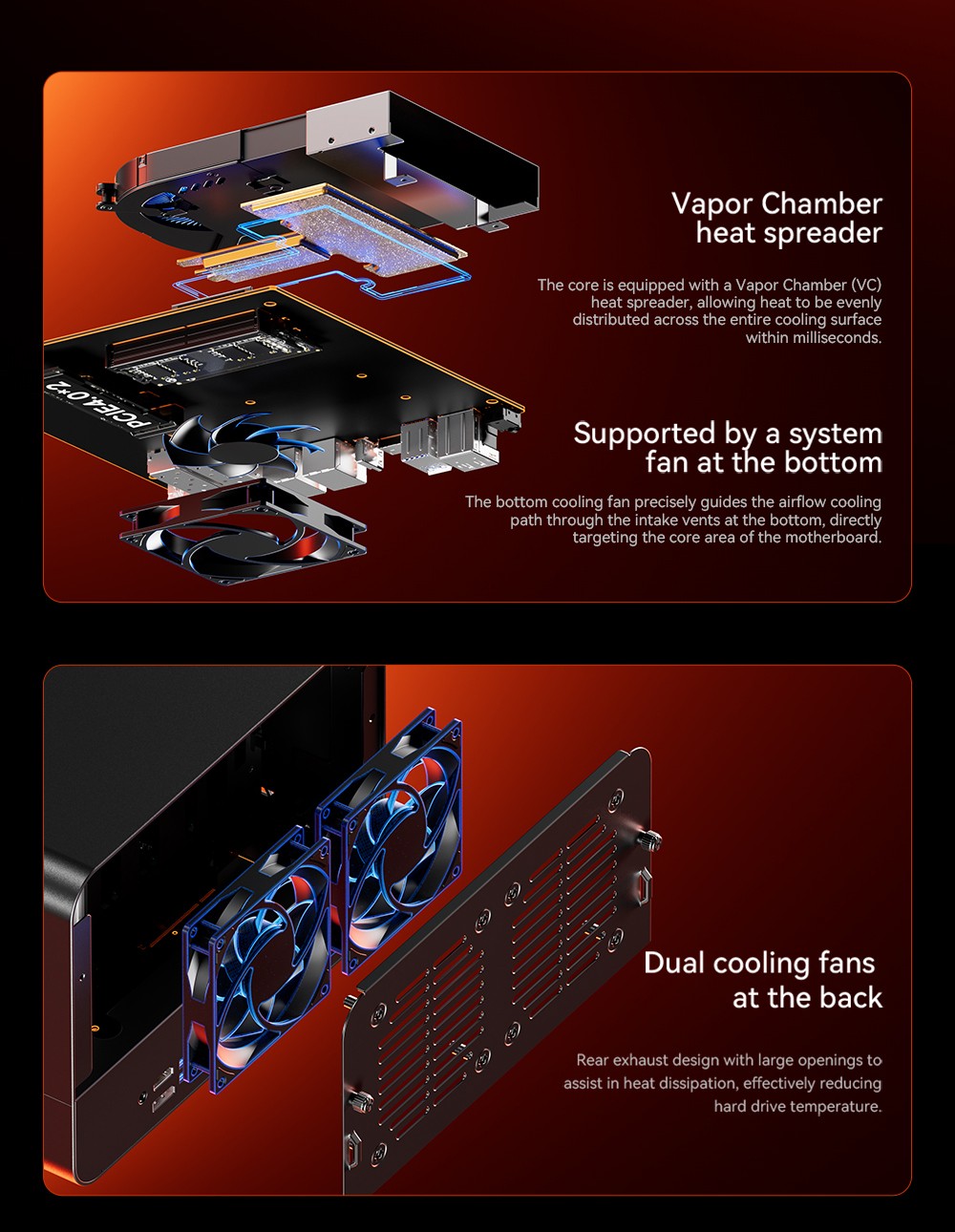 AOOSTAR WTR MAX 11 Bays NAS Mini PC Barebone  No RAM No SSD   Secondary Screen  AMD R7 Pro 8845HS 8 Cores Max 5 1GHz  HDMI DP U