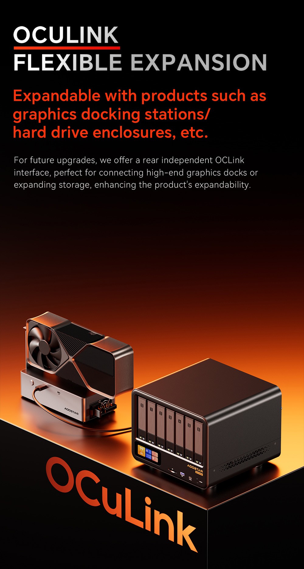AOOSTAR WTR MAX 11 Bays NAS Mini PC Barebone  No RAM No SSD   Secondary Screen  AMD R7 Pro 8845HS 8 Cores Max 5 1GHz  HDMI DP U