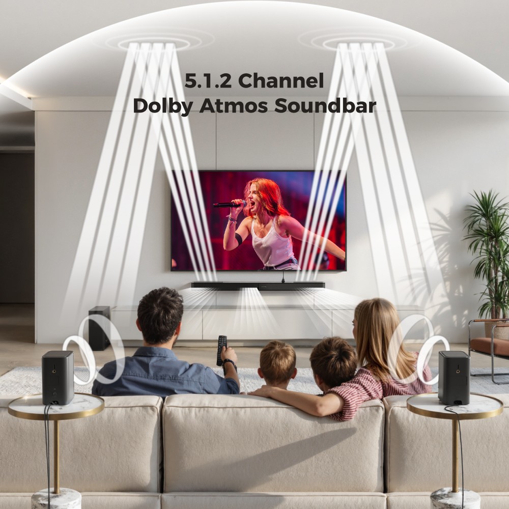 Ultimea Skywave F40 5 1 2 Channel Soundbar Dolby Atmos Bluetooth 5 4 400W Peak Power App Control