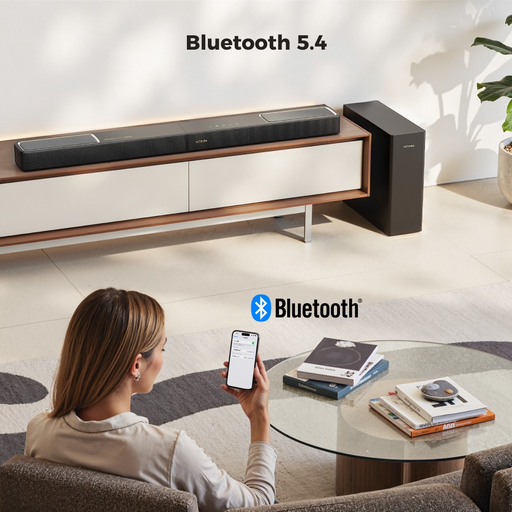 Ultimea Skywave F40 5 1 2 Channel Soundbar Dolby Atmos Bluetooth 5 4 400W Peak Power App Control