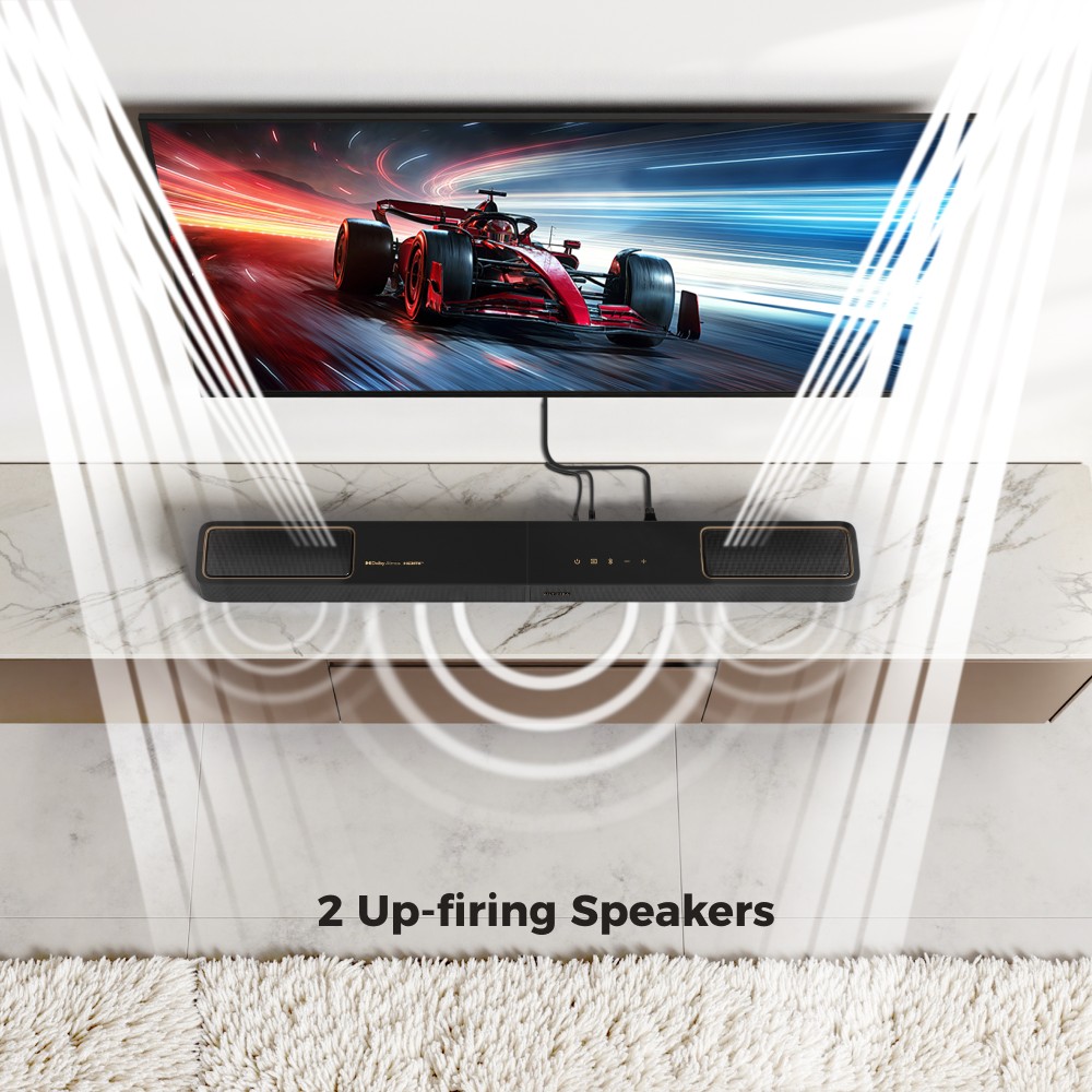 Ultimea Skywave F40 5 1 2 Channel Soundbar Dolby Atmos Bluetooth 5 4 400W Peak Power App Control
