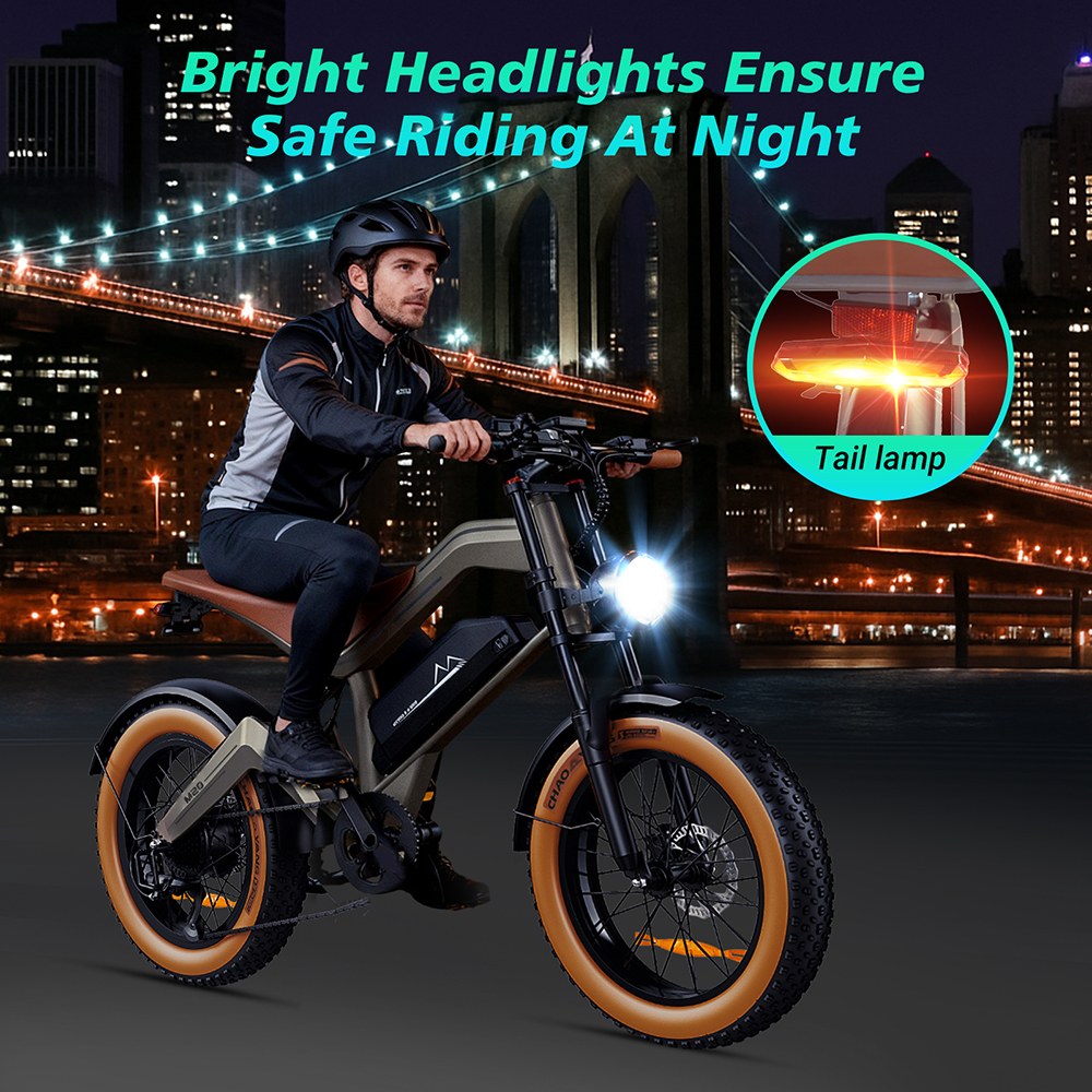 ZONVEER M20 Electric Bike 1000W 1500W Peak Motor 48V 18 2Ah Battery 55km/h Max Speed 60km PAS Range 20