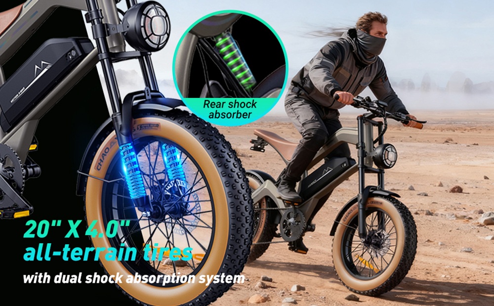 ZONVEER M20 Electric Bike 1000W 1500W Peak Motor 48V 18 2Ah Battery 55km/h Max Speed 60km PAS Range 20
